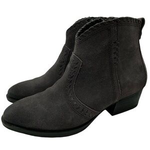 Bussola Womens Shoes Alameda Abigail Boots Sz 7.5 Gray Suede Leather Western